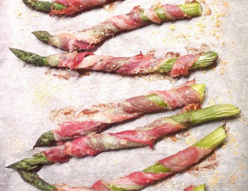 Vortici di asparagi e pancetta
