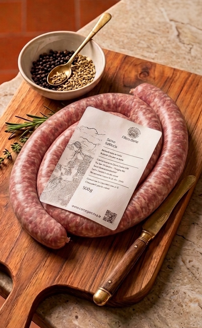 Salsiccia Bovì carne genuina 