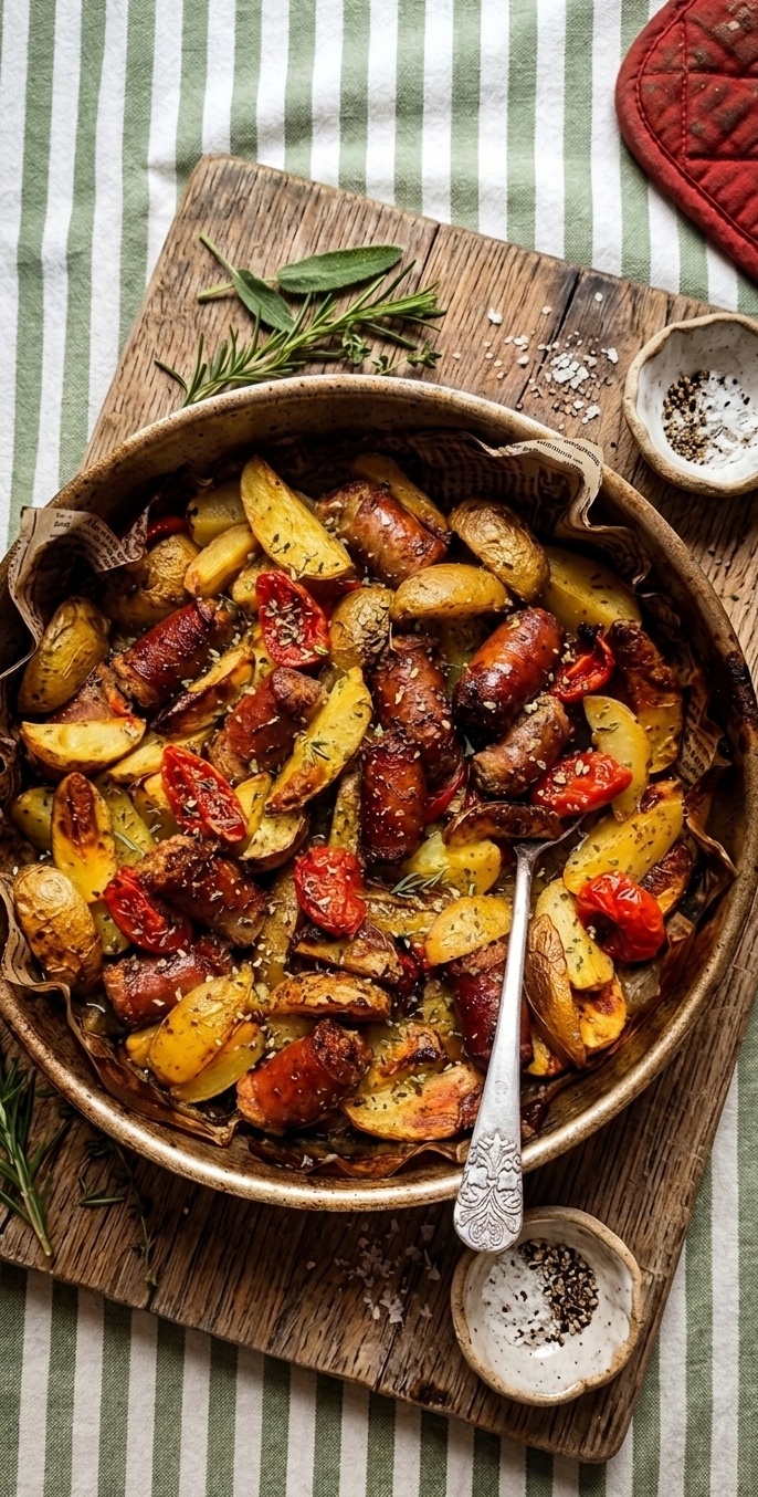 Tiella pugliese di salsiccia e patate della mia nonna 