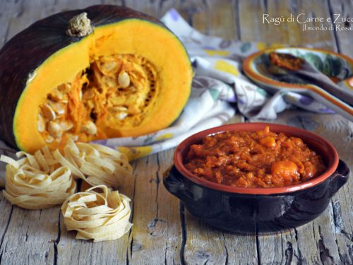 Ragù di Carne e Zucca (Ricetta tradizionale e Bimby)