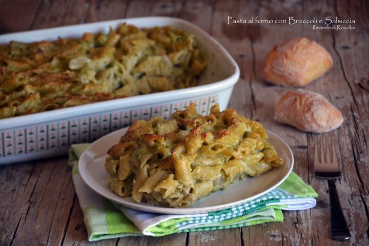 Pasta al forno con Broccoli e Salsiccia