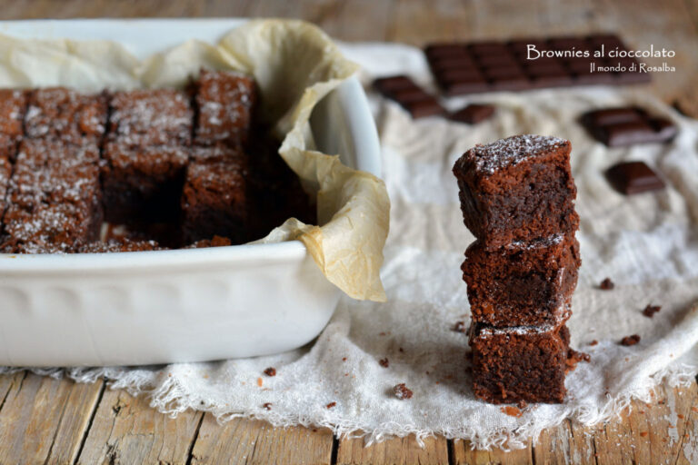 Brownies Al Cioccolato (Ricetta Tradizionale E Bimby) - Il Mondo Di Rosalba