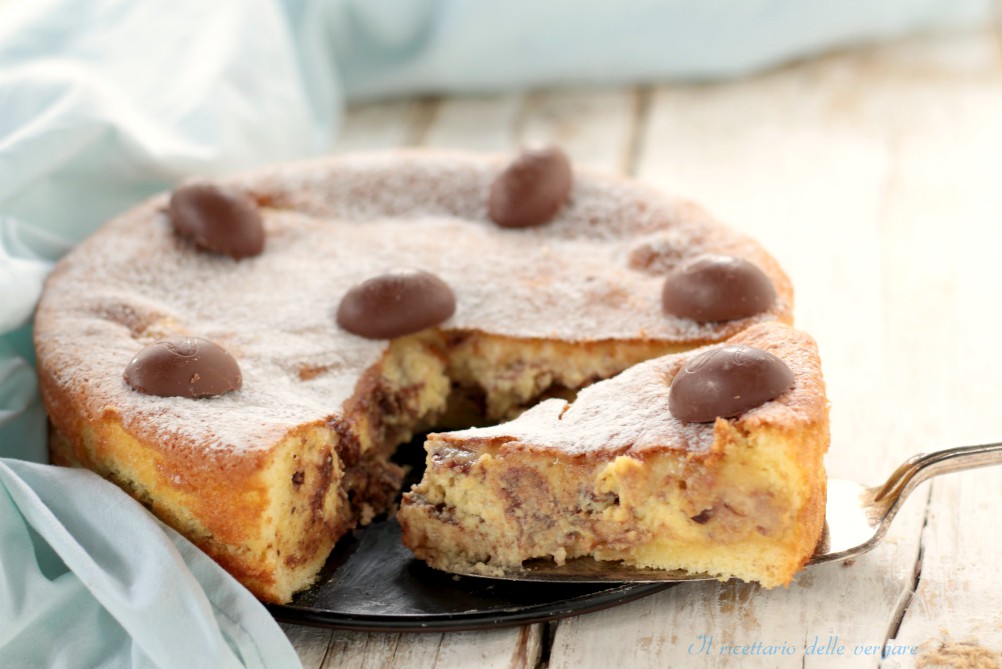 Torta alla ricotta con cioccolato
