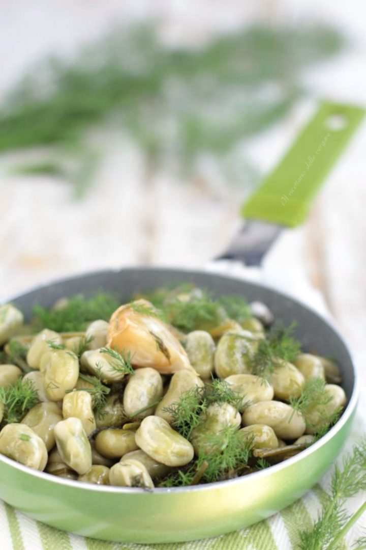 Fave in padella con finocchio selvatico Il ricettario delle vergare