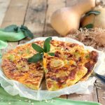 Frittata con zucca e fiocchi di avena