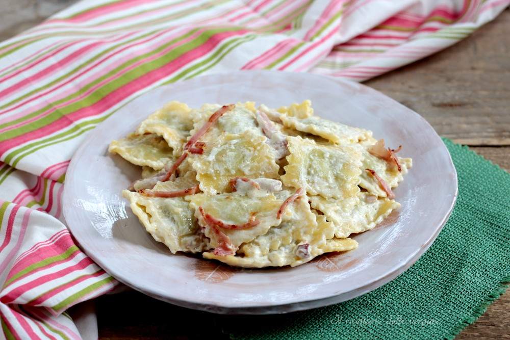 Ravioli alla panna e speck Il ricettario delle vergare