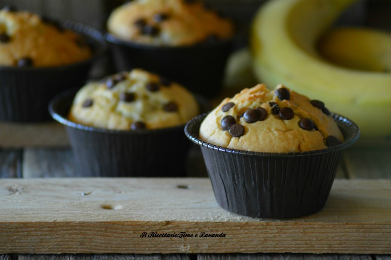 Muffin alla banana Il Ricettario Timo e Lavanda