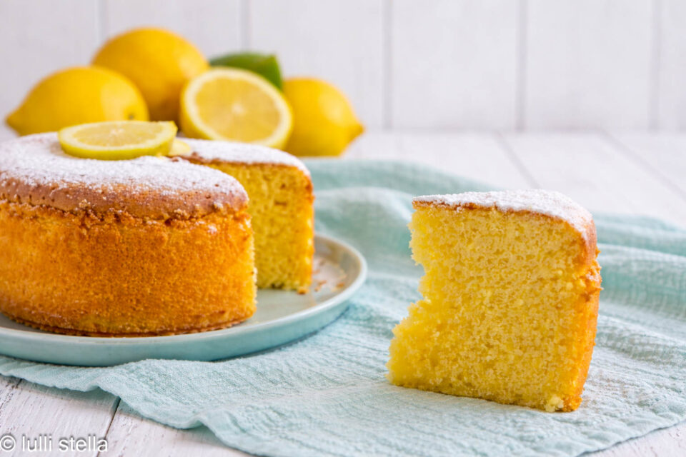 fetta torta soffice profumata agrumi