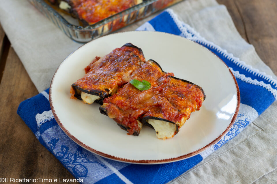 Involtini di melanzane con ricotta