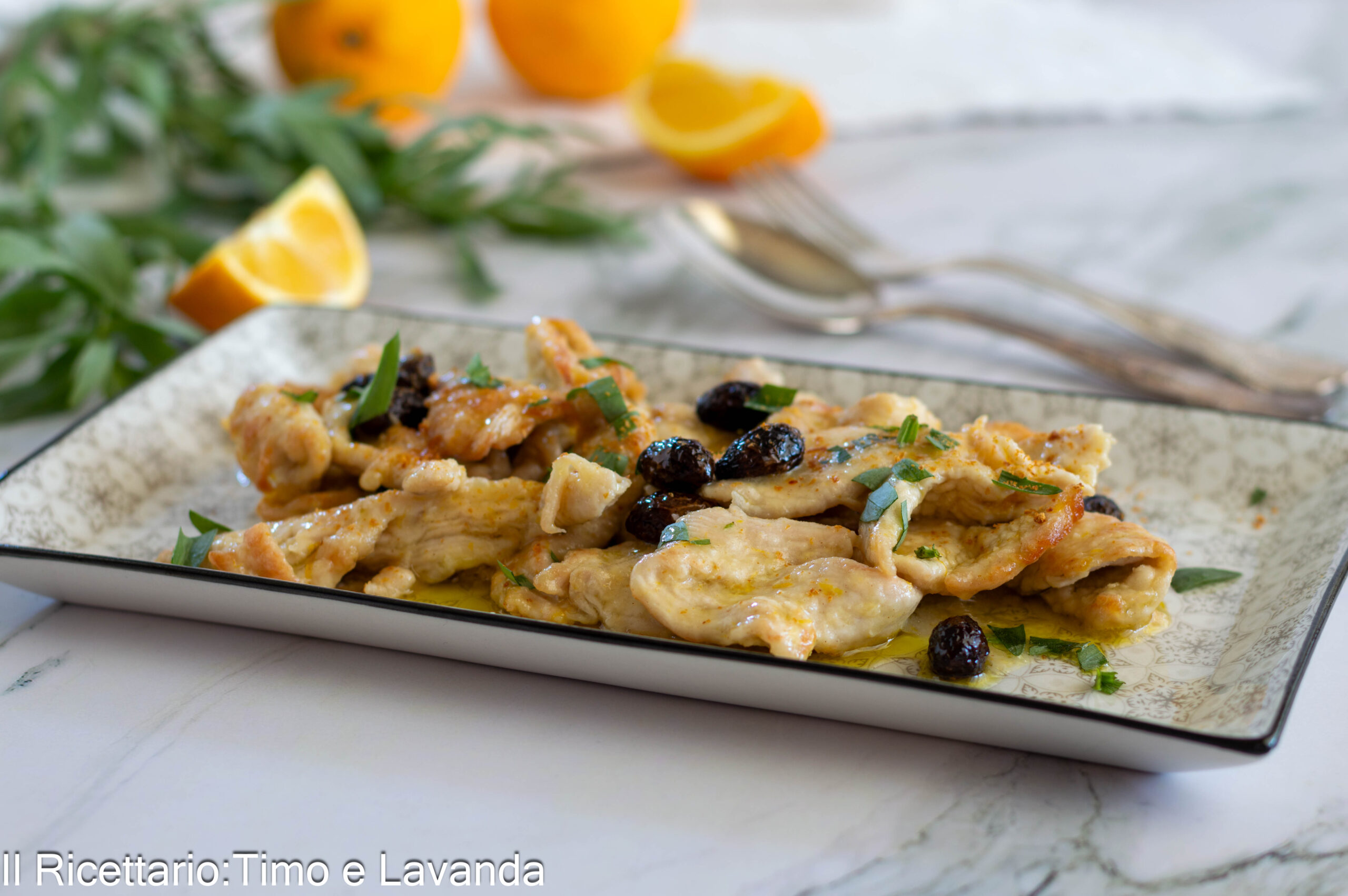 Straccetti di pollo all'arancia - Il Ricettario Timo e Lavanda