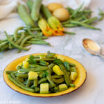 insalata di fagiolini, patate e zucchine