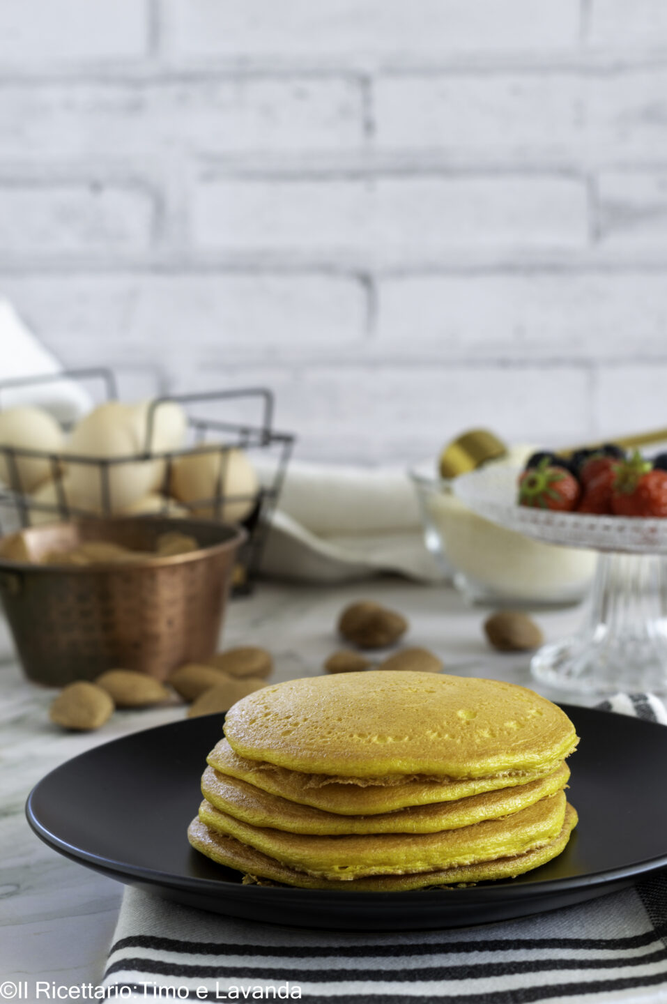 pancakes con farina di mandorle