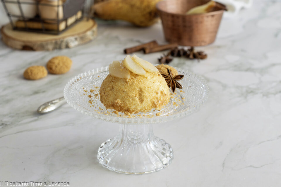 semifreddo alle pere e amaretti