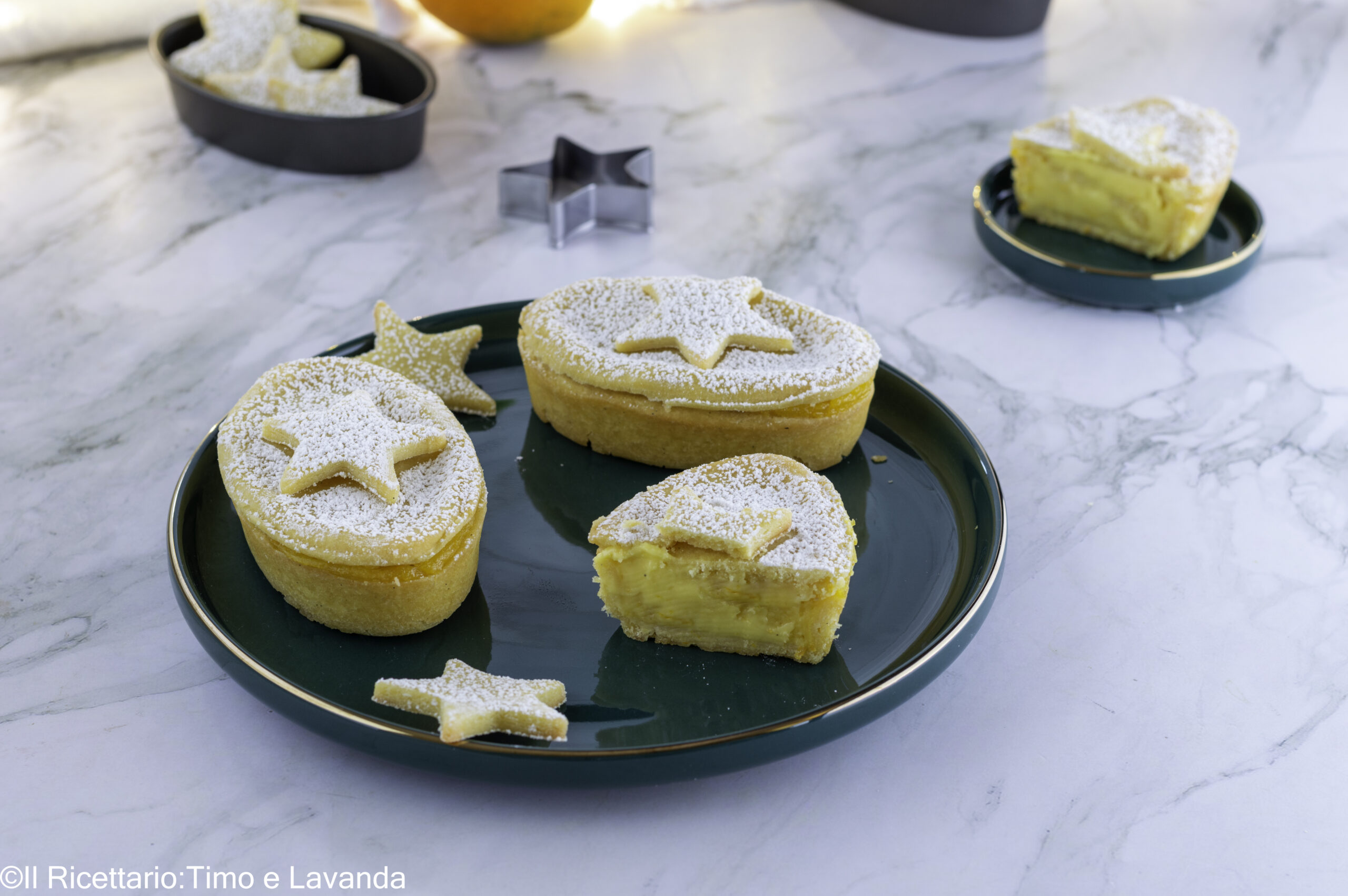 crostatine con crema agli agrumi