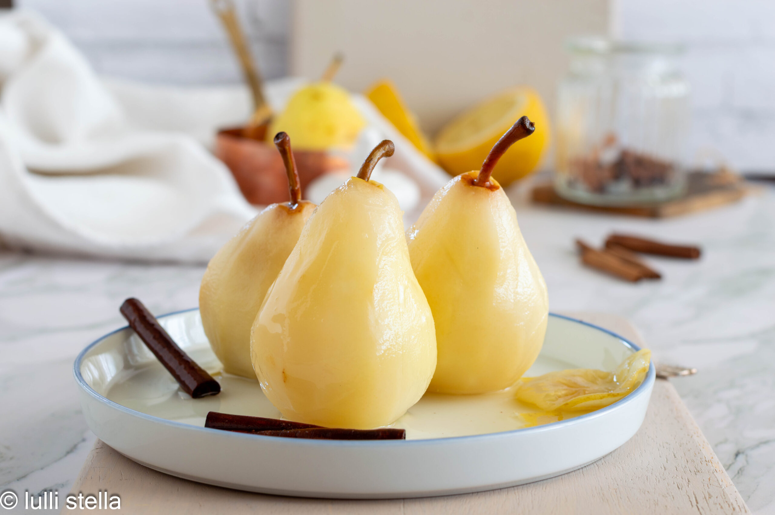 pere cotte a bassa temperatura dessert