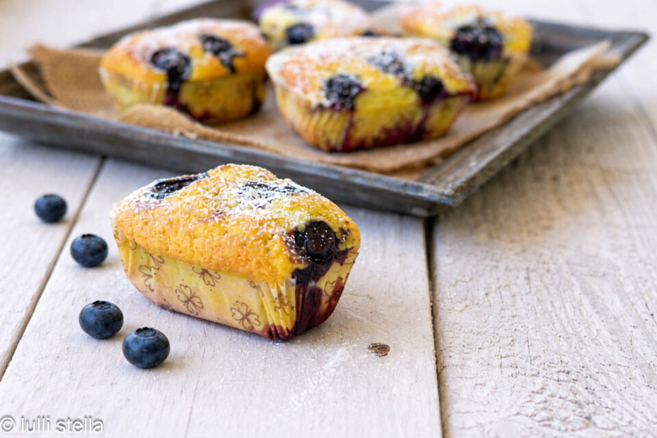 plumcake monoporzione con mirtilli freschi