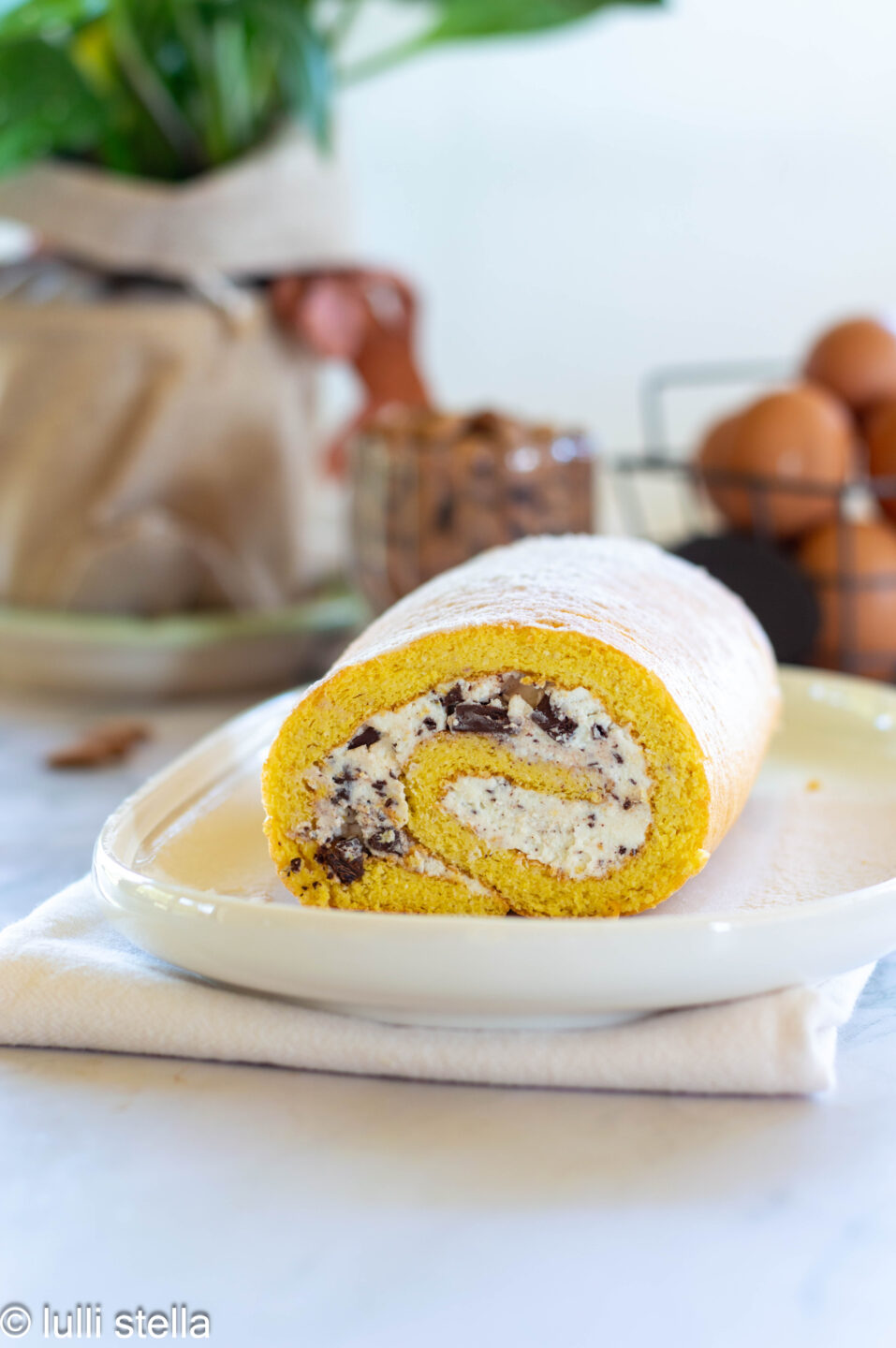 Rotolo keto soffice con farina di mandorle