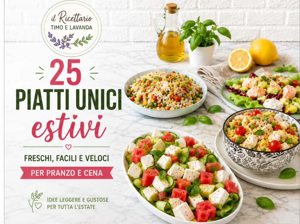 piatti unici estivi freschi e colorati