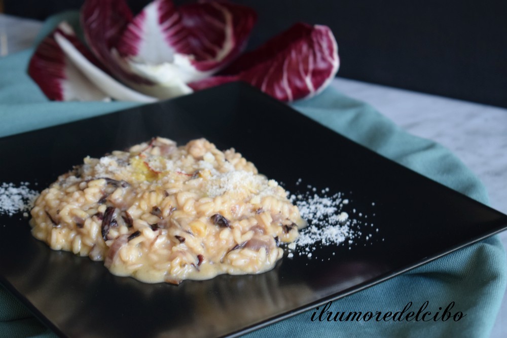 risotto radicchio provola e zafferano risotto cremoso