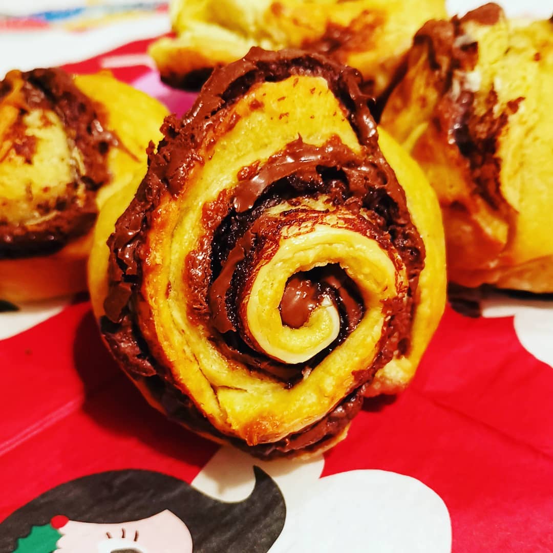 Nutella Girelle di Pan Brioche alla Nutella & Philadelphia Il trono