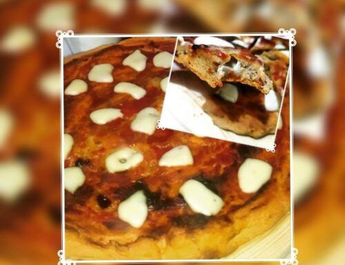 Pizza Margherita senza nichel, con farina di riso e caciotta vegana.