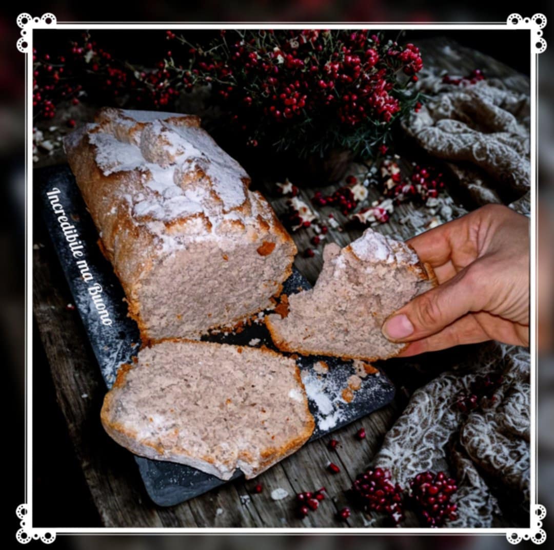 Plumcake al melograno senza glutine e vegano