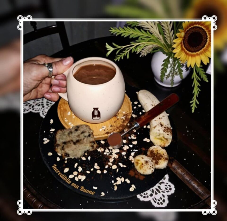Latte di banana e cacao con Mylky