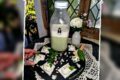 Salsa Mylky al basilico e pinoli con tartine di riso alla mousse di okara di basilico e formaggio spalmabile vegan