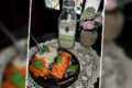 Filetto Veg al Salmone, con carote, riso basmati e l'irresistibile tocco della Salsa Mylky al basilico e pinoli