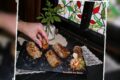 Involtini in carta di riso con tofu, verdure, e formaggio vegan affumicato