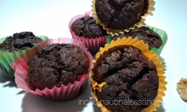 Muffin brownies super cioccolatosi