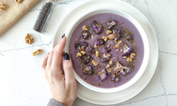 VELLUTATA DI CAVOLFIORE VIOLA VEGAN