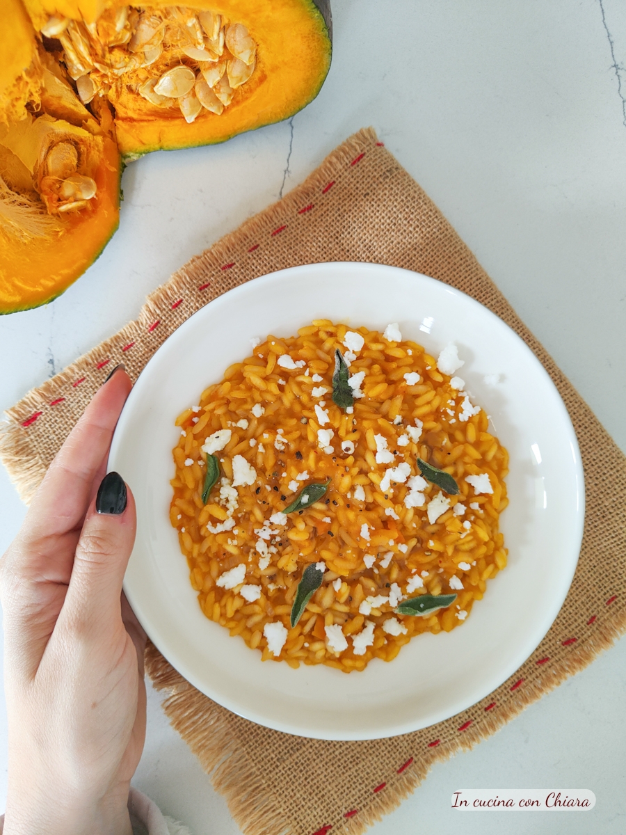 RISOTTO ZUCCA E FETA VEGETALE