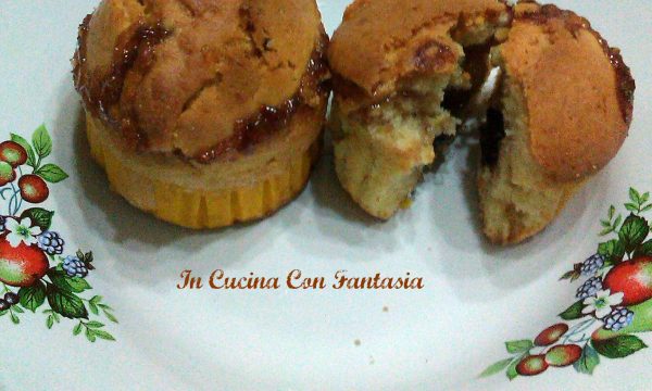 Muffin Con Cuore Di Marmellata Di Ciliegie