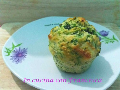 Muffin di spinaci