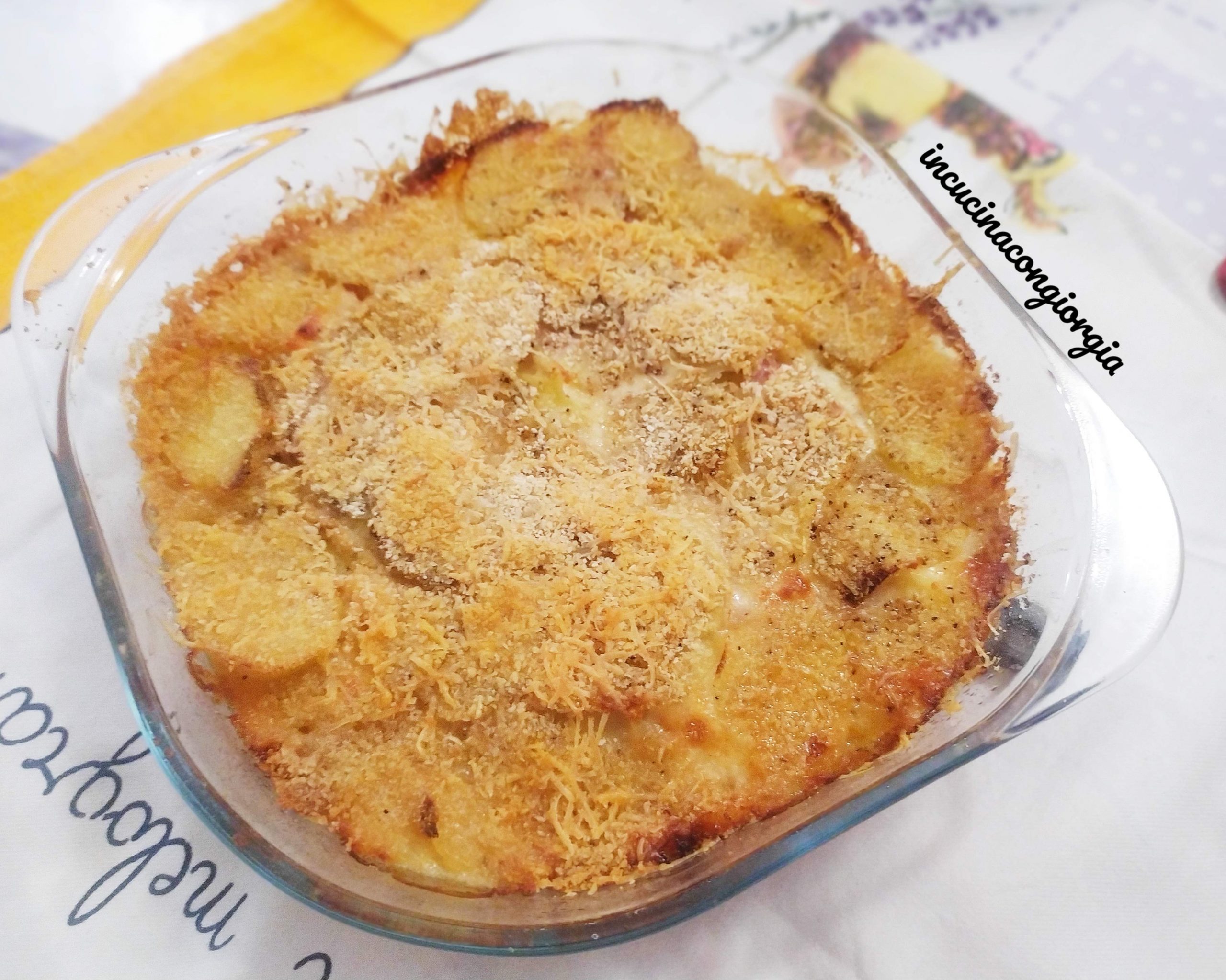 tortino di patate e prosciutto