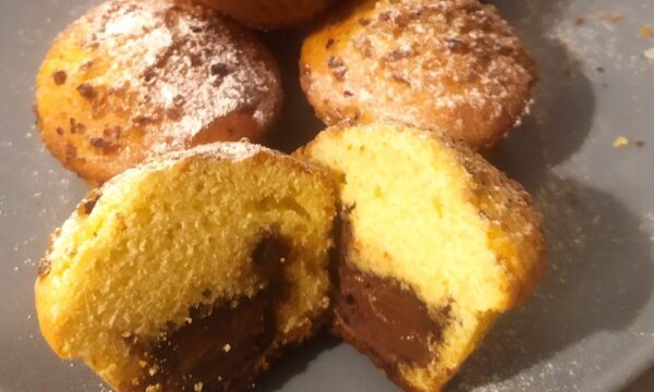 Muffin con cuore alla Nutella