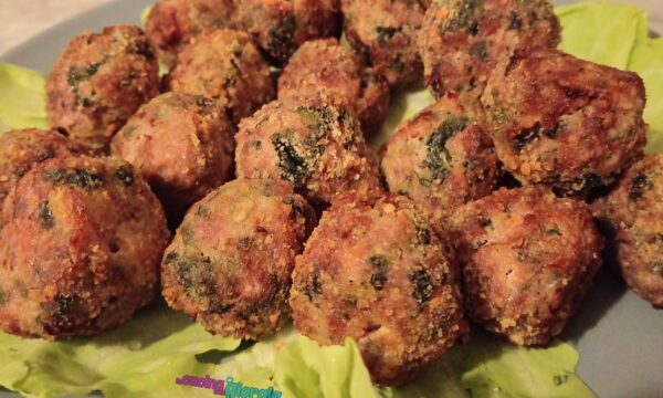 Polpette di carne e spinaci