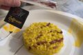 Risotto allo zafferano e speck croccante