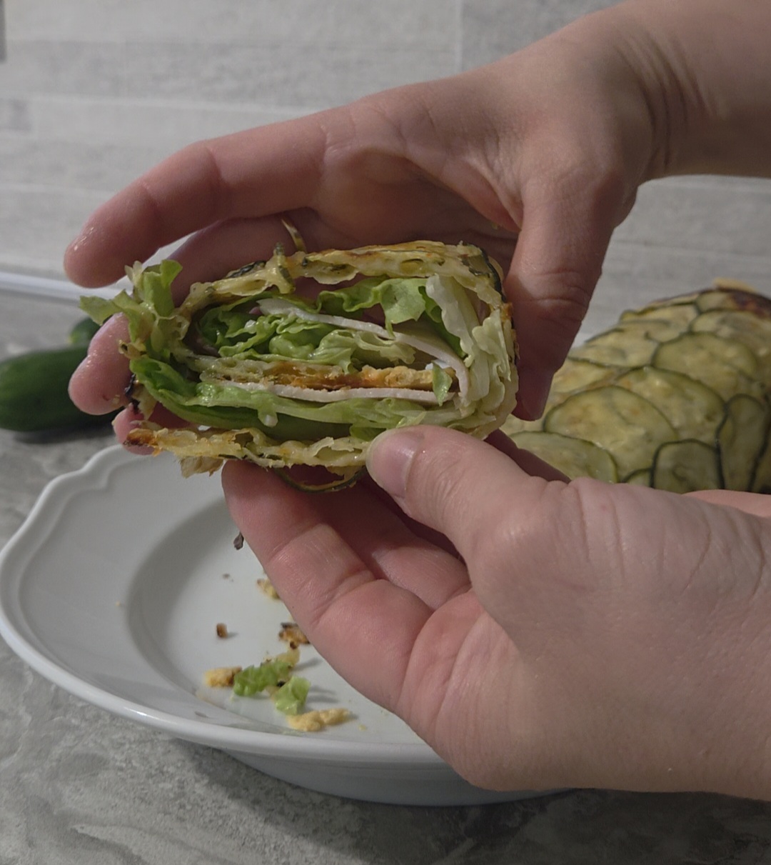 Rotolo di zucchine farcito Rotolo di zucchine farcito