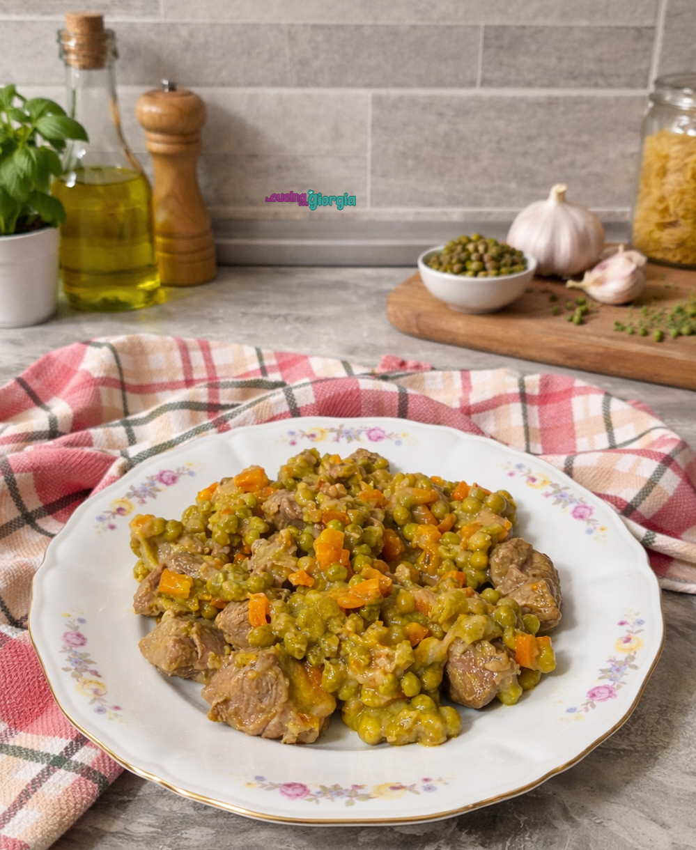 Spezzatino di tacchino e piselli