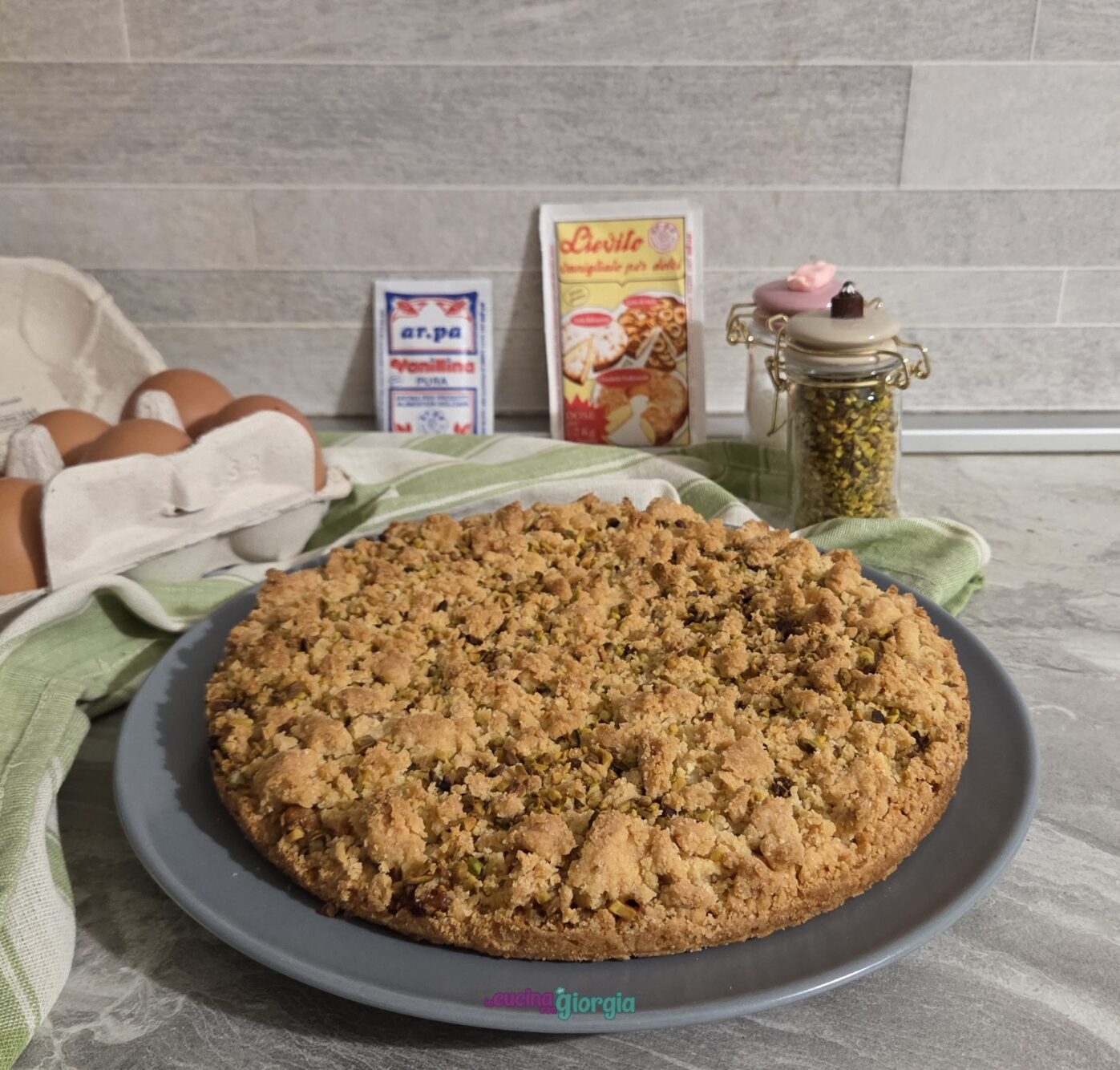 Sbriciolata al pistacchio