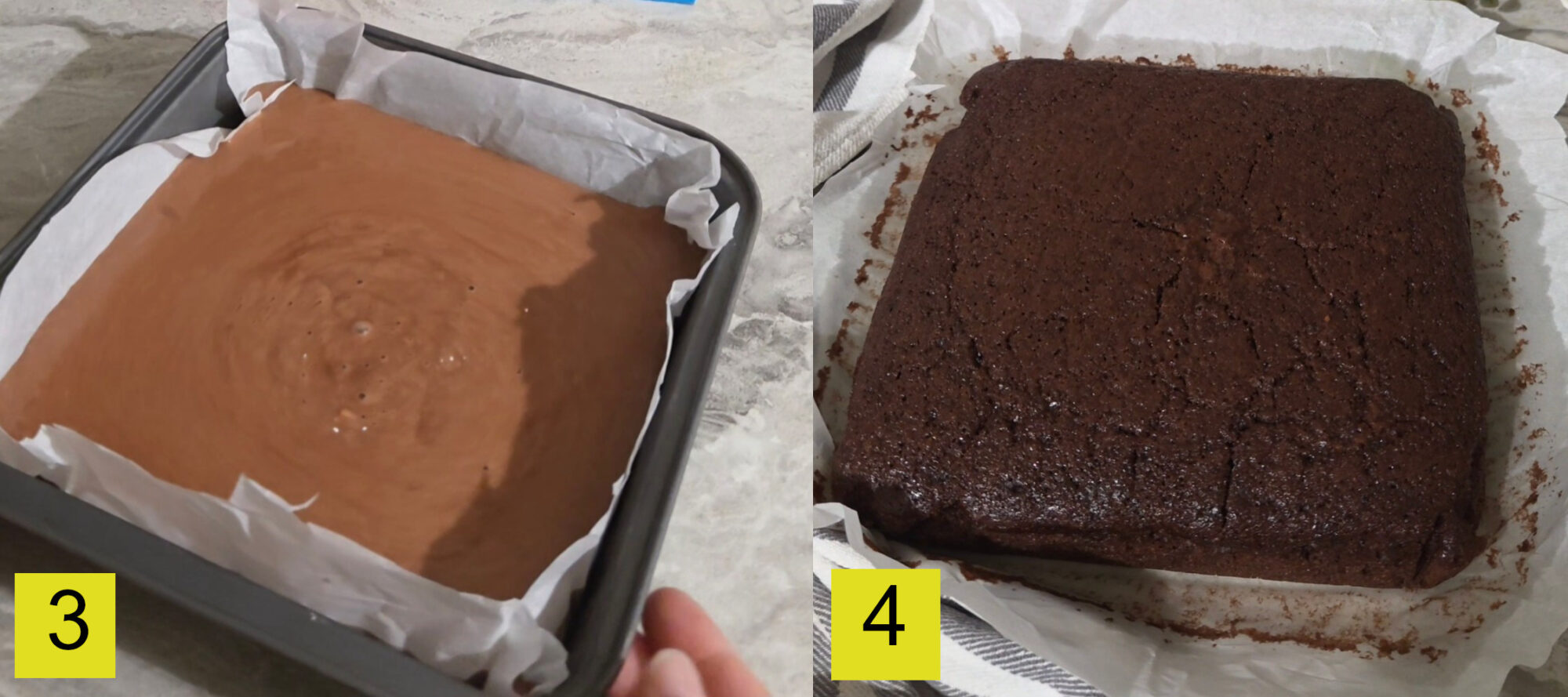 Torta all'acqua al cacao