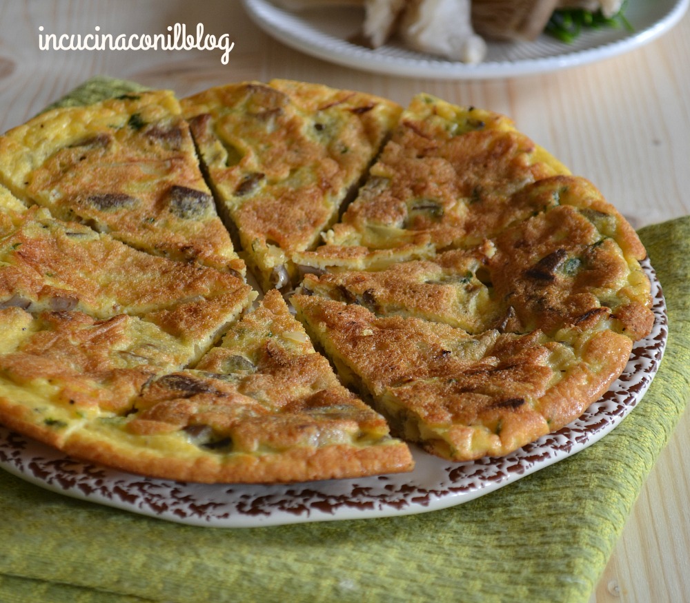 FRITTATA FUNGHI E CIPOLLE In Cucina Con il Blog