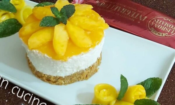 Mini cheesecake al mango