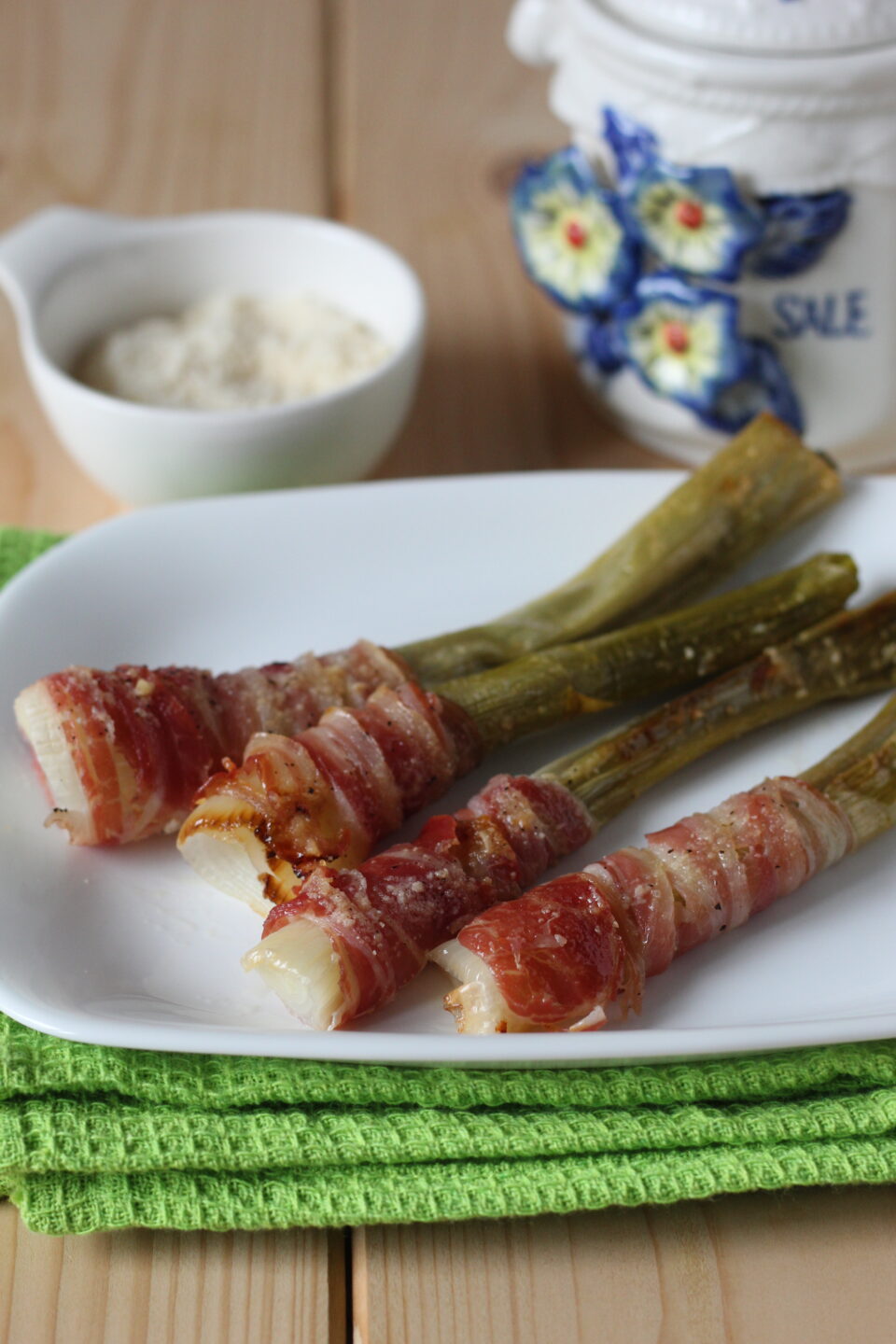 cipollotti con pancetta al forno