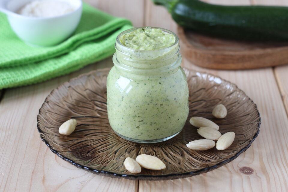 pesto di zucchine e porro cotto