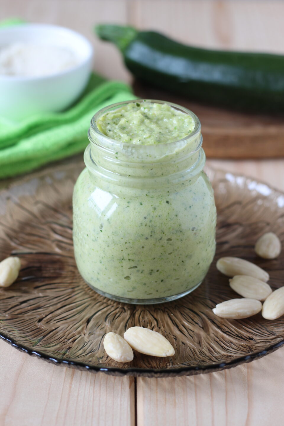 pesto di zucchine e porro cotto