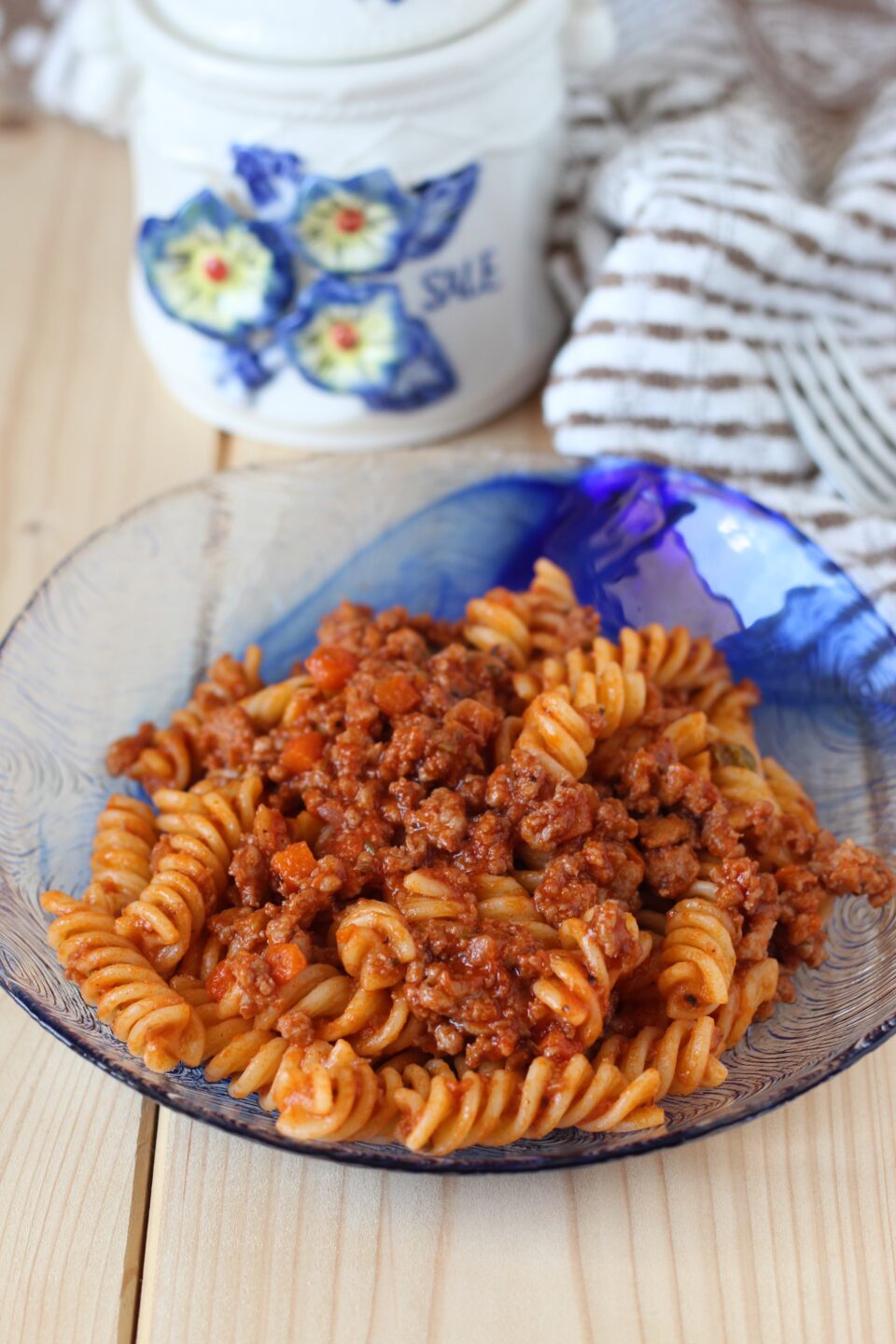 pasta con ragù di tacchino