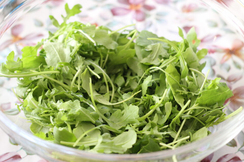 rucola in ciotola